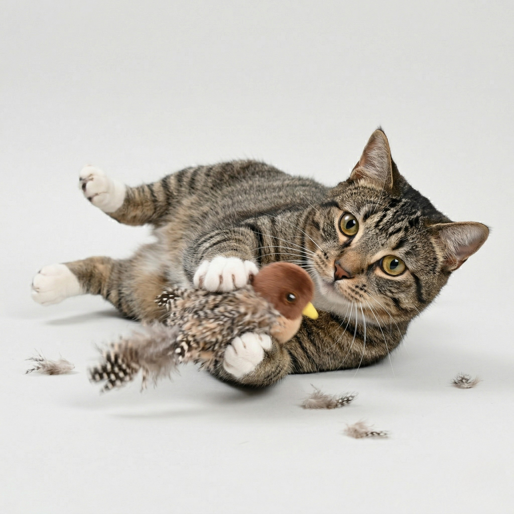 Pájaro Aleteando Interactivo para Gatos – detalle 2 | Pawvora