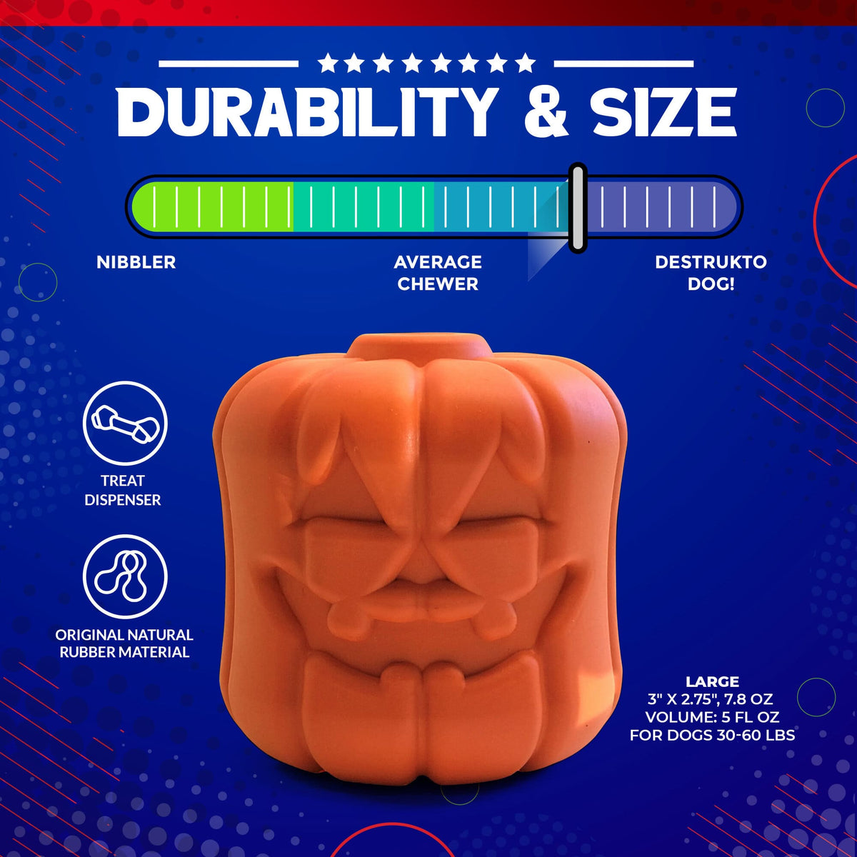 Calabaza Jack O' Lantern Rellenable – detalle 4 | Pawvora