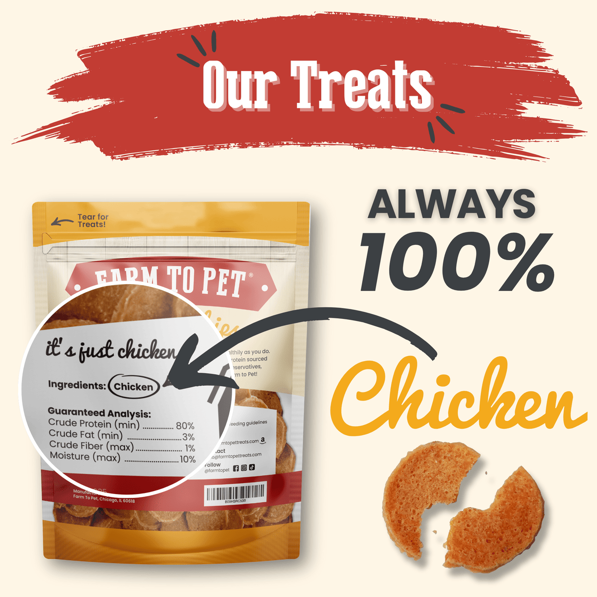Chips de Pollo 100% Natural para Perros – detalle 9 | Pawvora