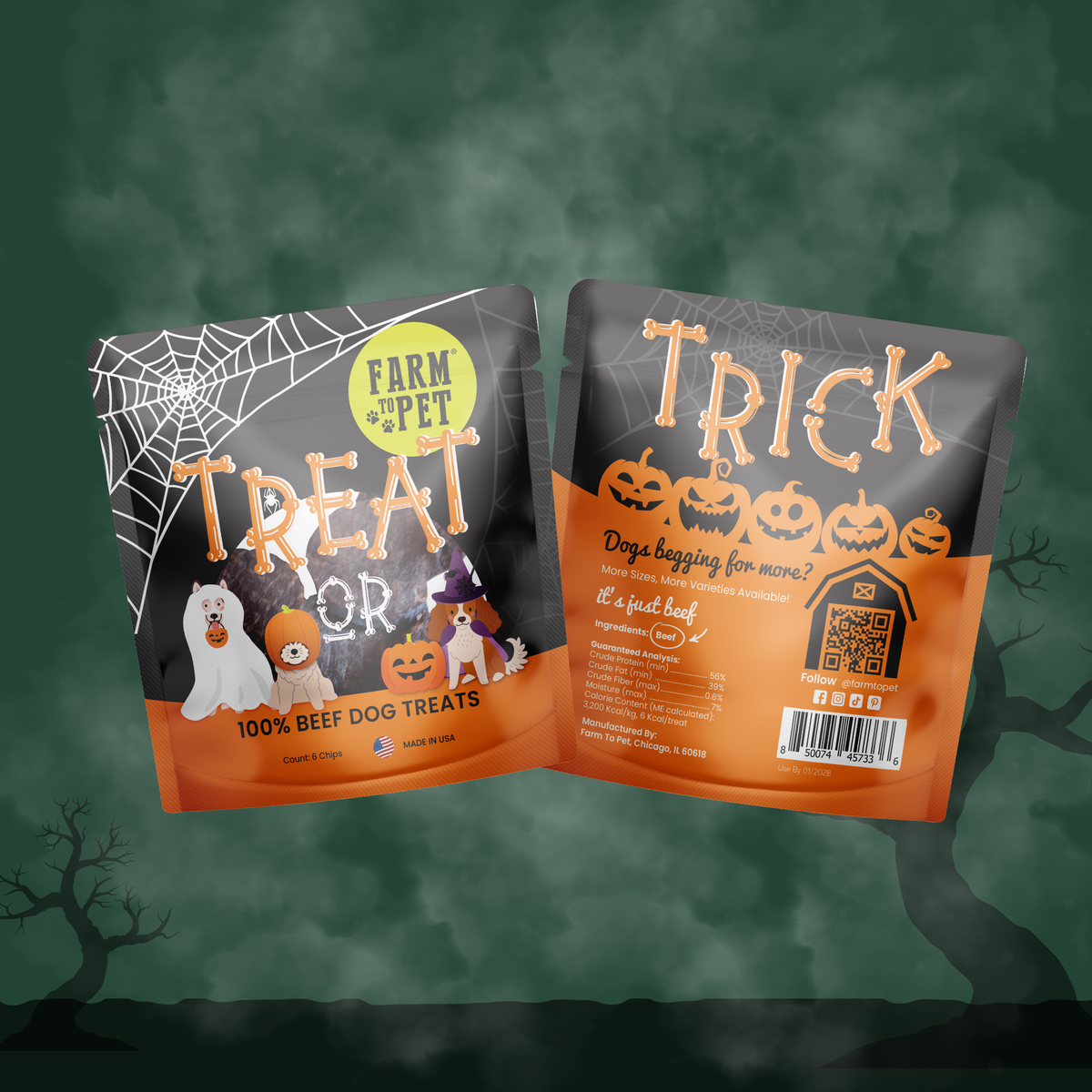 Pack de Snacks de Halloween para Perros – detalle 4 | Pawvora