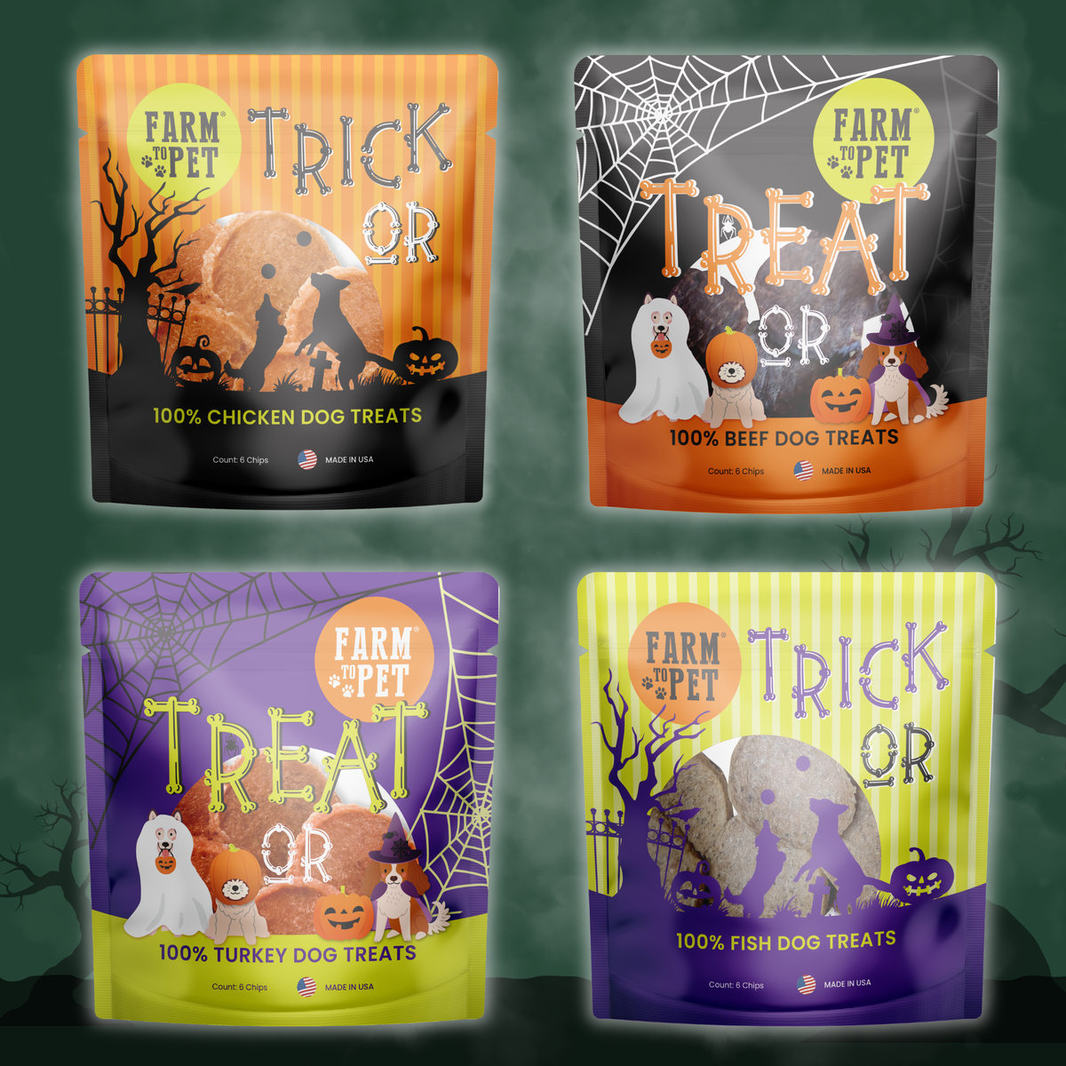 Pack de Snacks de Halloween para Perros | Pawvora