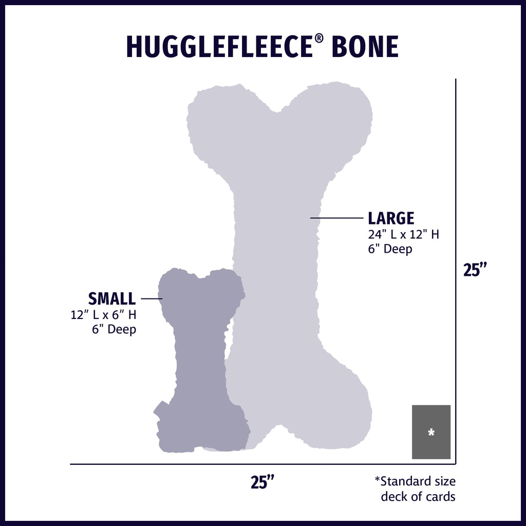 Hueso de Peluche HuggleHug con Spray Calmante de Lavanda