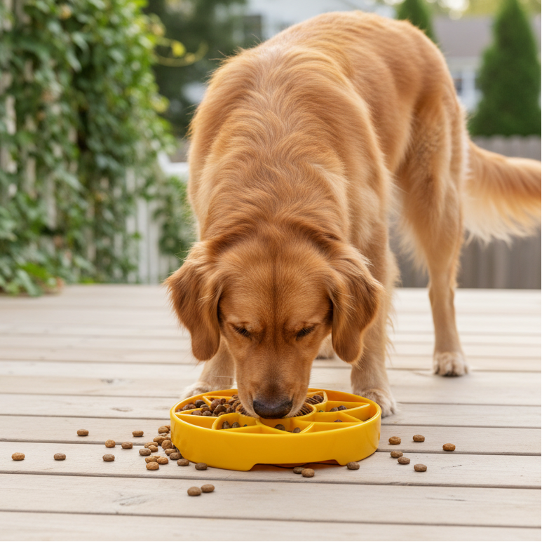Comedero Lento Girasol para Perros – detalle 5 | Pawvora