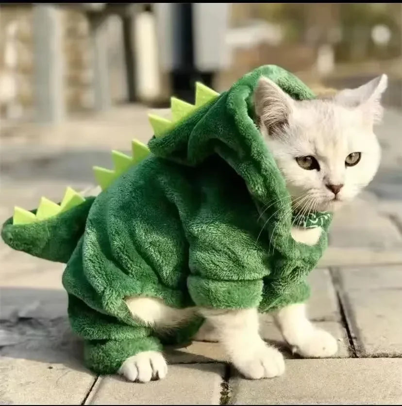 Disfraz de Dinosaurio para Gatos y Perros – detalle 4 | Pawvora