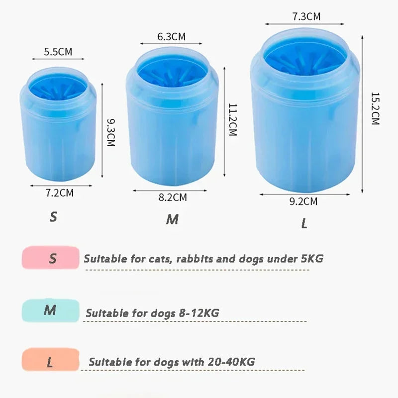Vaso Lavapatas Portátil de Silicona para Perros y Gatos – detalle 6 | Pawvora
