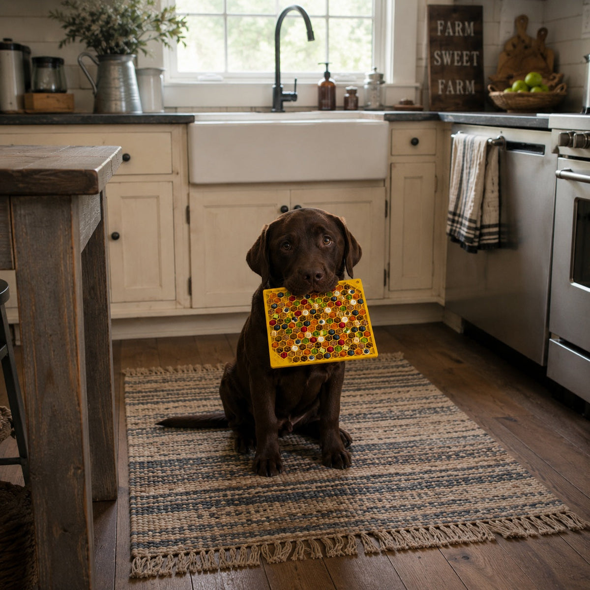 Alfombrilla para Lamer Honeycomb eMat – Calma para Perros y Gatos