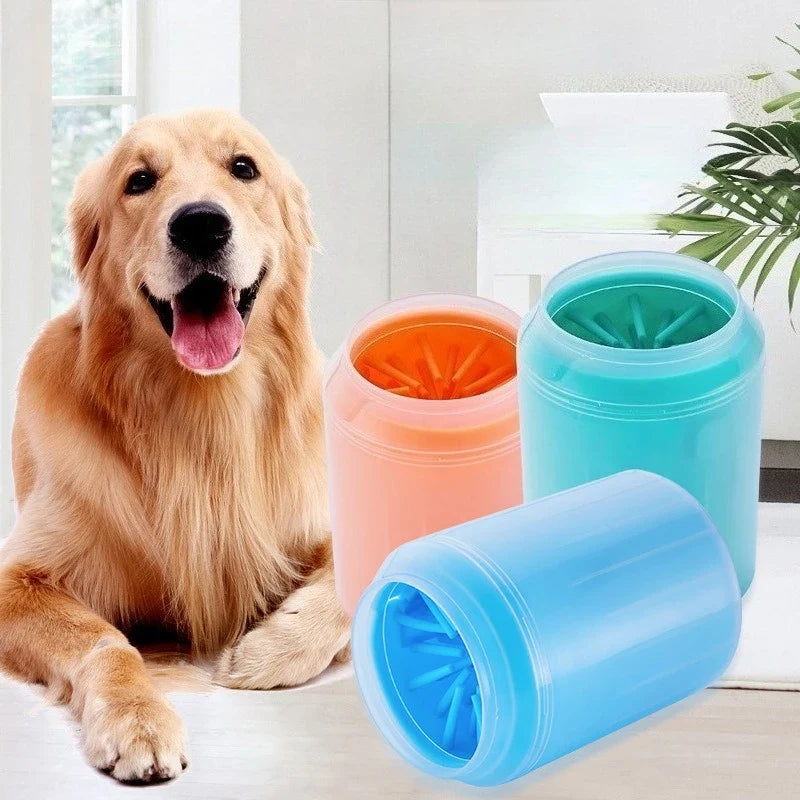 Vaso Lavapatas Portátil de Silicona para Perros y Gatos | Pawvora