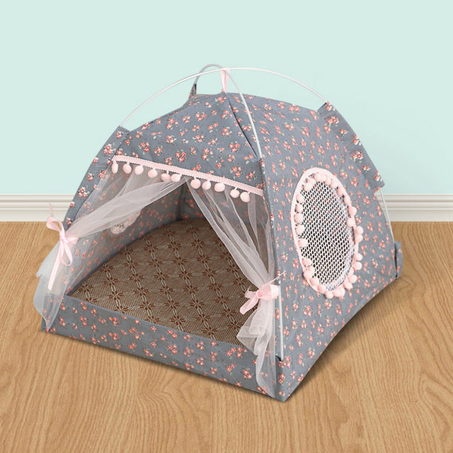 Cama Tienda Calmante para Gatos y Perros Pequeños – Suave